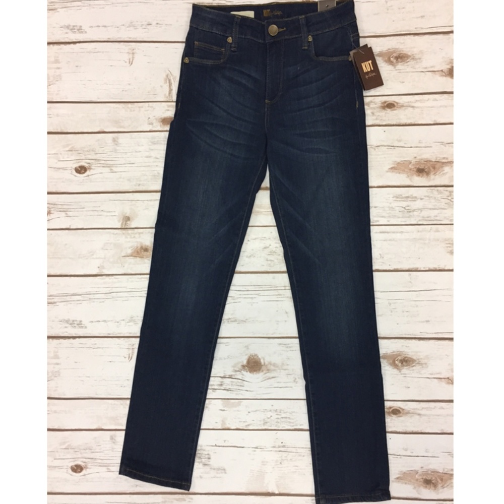 Kut from the Kloth Reese Ankle Straight Leg Denim Jeans